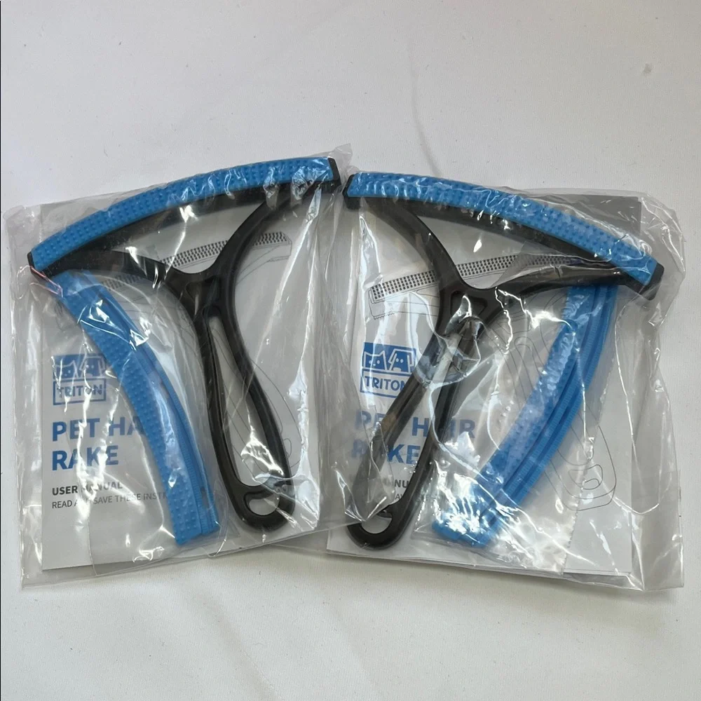 Black and Blue Pet Grooming Rake. 2 pack.